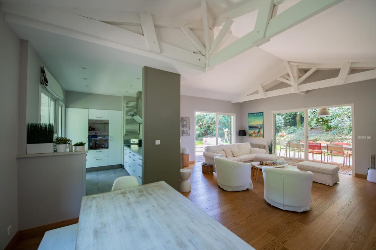 Villa Spacieuse A Arcachon, Proche Plages, Jardin Eksteriør billede