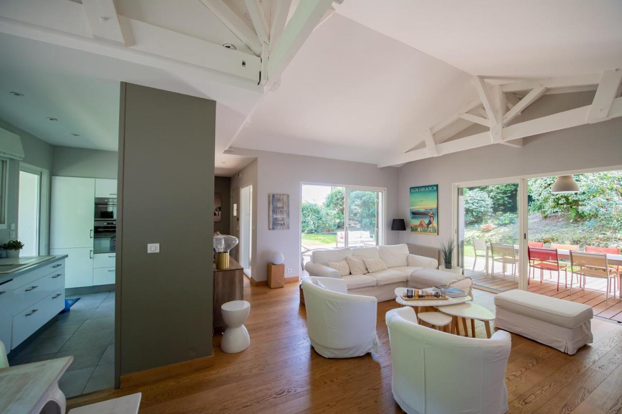 Villa Spacieuse A Arcachon, Proche Plages, Jardin Eksteriør billede